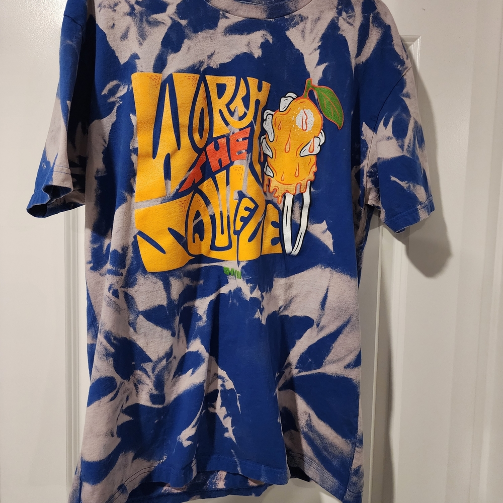 Blue Tie-Dye Graphic Tee